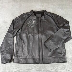 Cadogan Maven Leather Jacket Mens 3XL Black Napa Lambskin w/ Extension New NWT